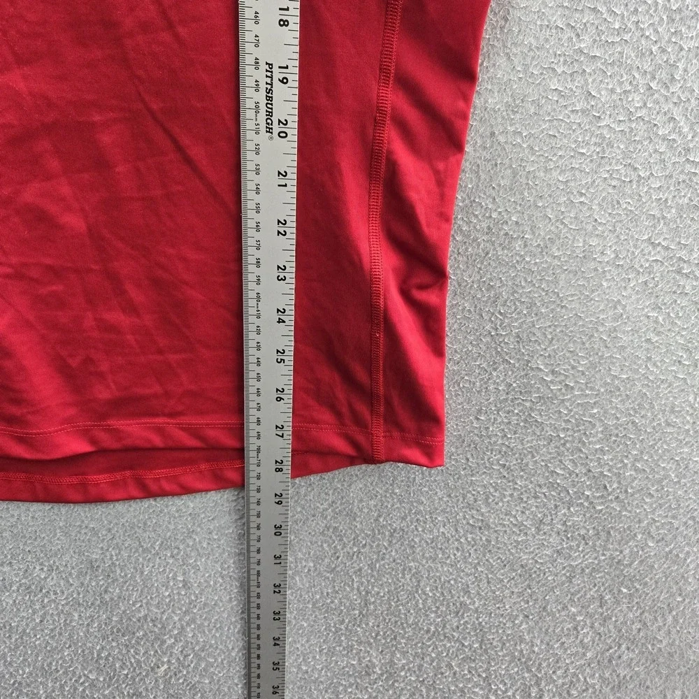 Adidas Men Shirt 2XL Red‎ Activewear Logo Sleeveless